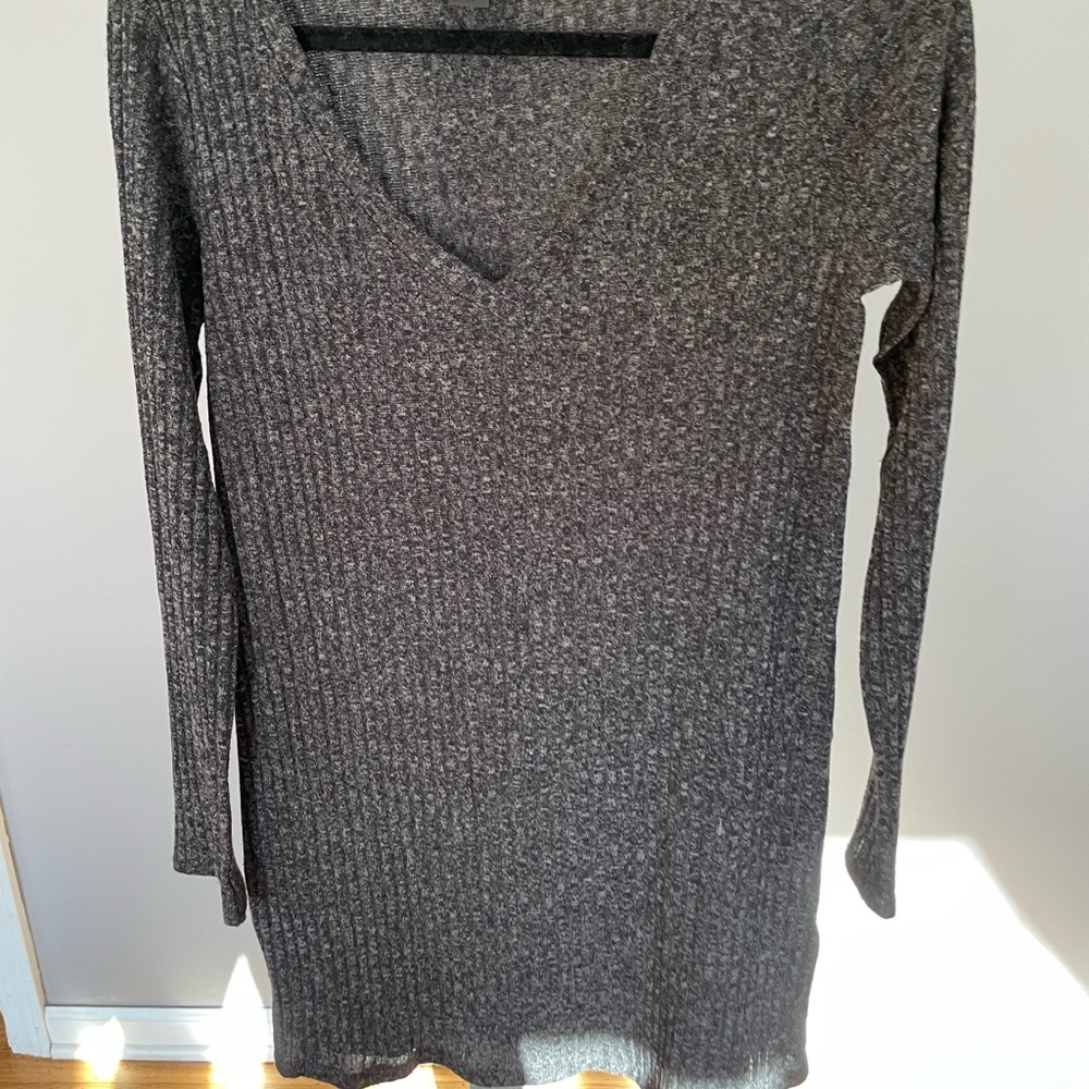 Sweater dress - grey/black